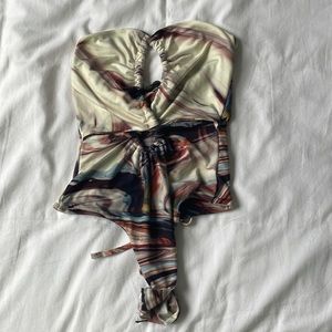 Misguided marbled body suit, never been worn, tags still on, size 6